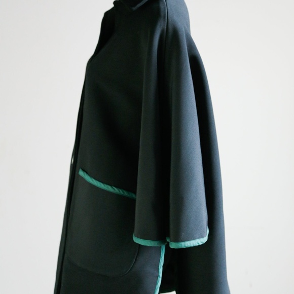 Vintage Black Chic Hunting Cape Coat - Picture 7 of 8